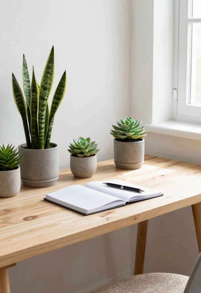 17 Work Office Desk Setup Aesthetic Ideas That Boost Focus 1 17 Work Office Desk Setup Aesthetic Ideas That Boost Focus - 1. Nature-Inspired Serenity 1
