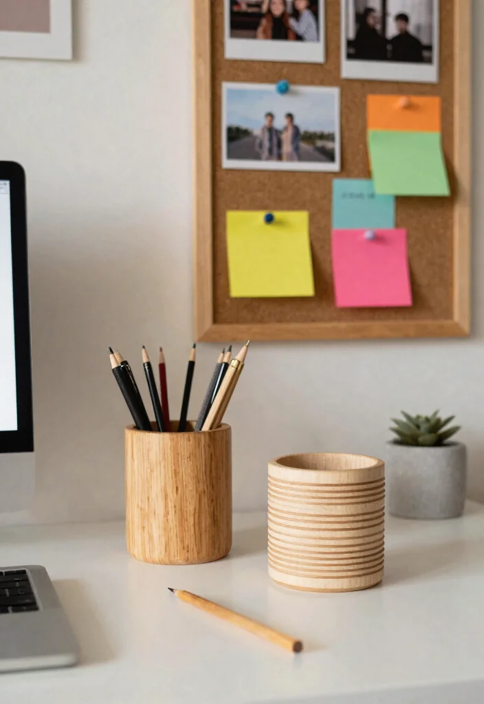 17 Work Office Desk Setup Aesthetic Ideas That Boost Focus 52 17 Work Office Desk Setup Aesthetic Ideas That Boost Focus - 12. Creative DIY Decor 1