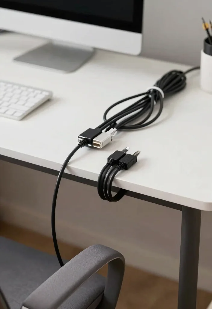 17 Work Office Desk Setup Aesthetic Ideas That Boost Focus 53 17 Work Office Desk Setup Aesthetic Ideas That Boost Focus - 13. Streamlined Cable Management 1