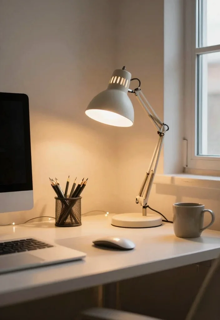 17 Work Office Desk Setup Aesthetic Ideas That Boost Focus 64 17 Work Office Desk Setup Aesthetic Ideas That Boost Focus - 14. Soft Lighting Solutions 1