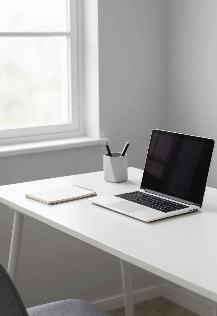 17 Work Office Desk Setup Aesthetic Ideas That Boost Focus 35 17 Work Office Desk Setup Aesthetic Ideas That Boost Focus - 5. Minimalist Elegance 1