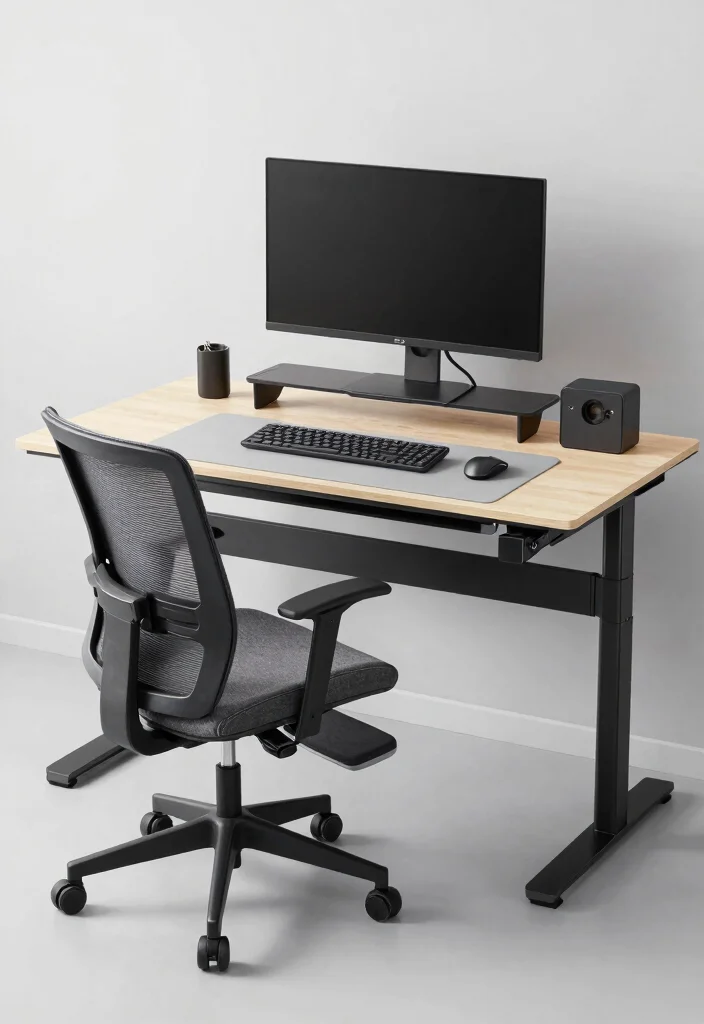 17 Work Office Desk Setup Aesthetic Ideas That Boost Focus 37 17 Work Office Desk Setup Aesthetic Ideas That Boost Focus - 7. Functional Ergonomics 1