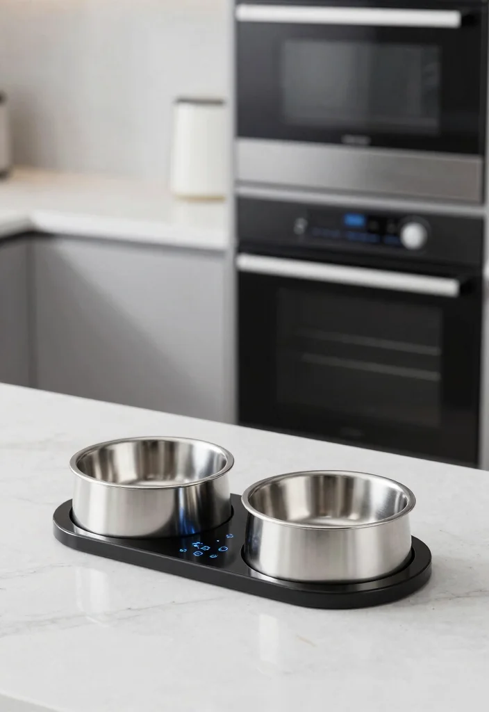 18 Dog Bowl Stand Ideas That Feel Stylish & Practical - 13. Smart Tech Feeding Stations 1