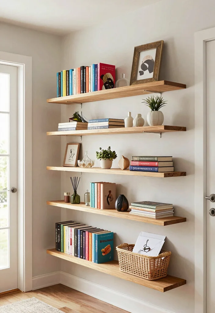 18 Floating Shelf Bookshelf Ideas That Feel Light & Modern - 11. Multi-functional Spaces 1