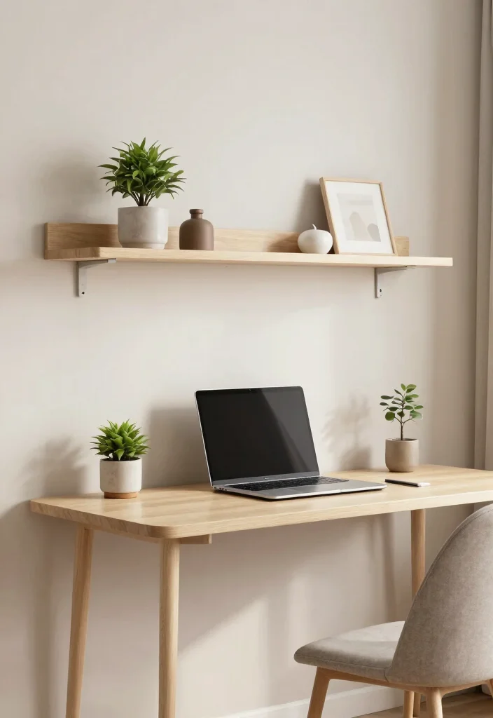18 Floating Shelf Bookshelf Ideas That Feel Light & Modern - 17. Floating Desk Concept 1