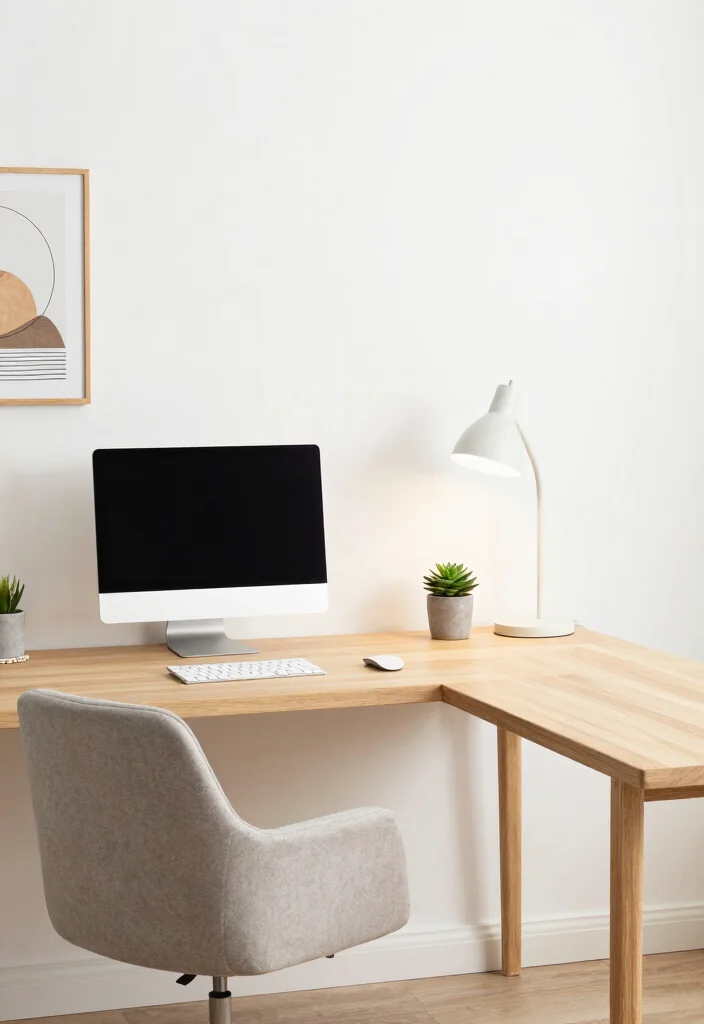 18 L Shaped Desk Setup Aesthetic Ideas That Maximize Space - 1. Minimalist Modern Vibes 1