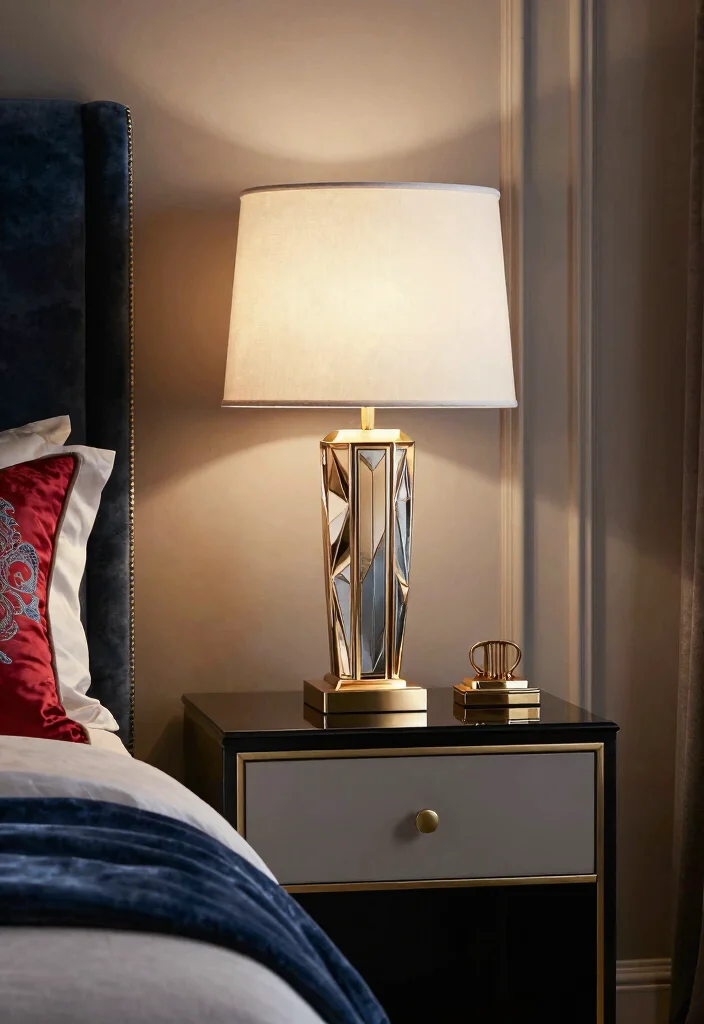 18 Nightstand Lamps Bedroom Modern Ideas That Shine 30 18 Nightstand Lamps Bedroom Modern Ideas That Shine - 10. Art Deco Inspired Lamp 1