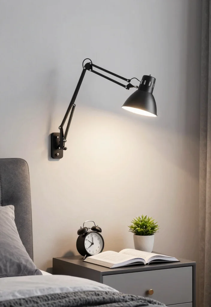 18 Nightstand Lamps Bedroom Modern Ideas That Shine 31 18 Nightstand Lamps Bedroom Modern Ideas That Shine - 11. Adjustable Swing Arm Lamp 1