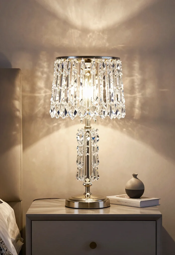 18 Nightstand Lamps Bedroom Modern Ideas That Shine 45 18 Nightstand Lamps Bedroom Modern Ideas That Shine - 15. Crystal Accent Lamp 1