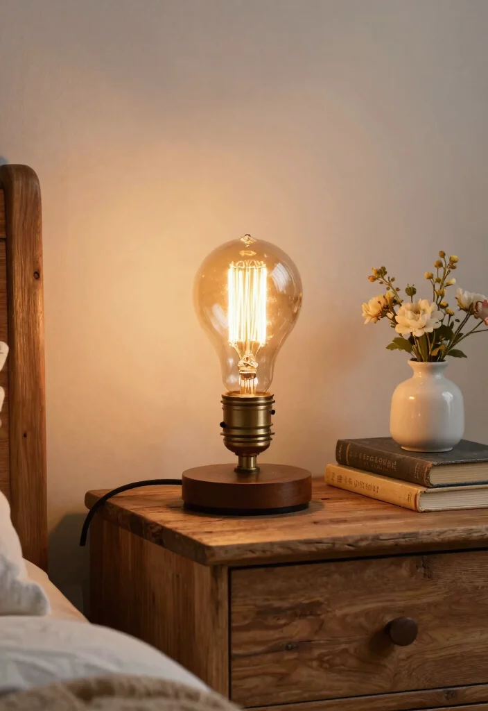 18 Nightstand Lamps Bedroom Modern Ideas That Shine 23 18 Nightstand Lamps Bedroom Modern Ideas That Shine - 3. Vintage Edison Bulb Lamp 1