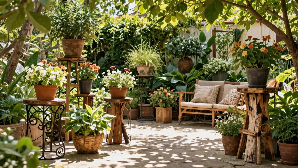 18 Outdoor Plant Stand Ideas That Elevate Your Greenery