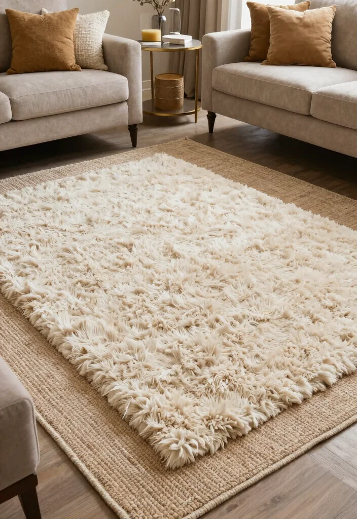 18 Rug on Rug Ideas That Look Designer Styled 41 18 Rug on Rug Ideas That Look Designer Styled - 11. Textured Layers for Depth 1