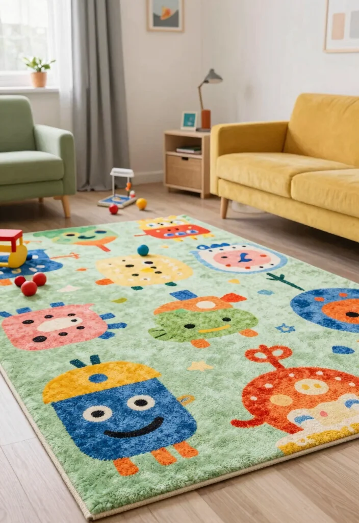 18 Rug on Rug Ideas That Look Designer Styled 67 18 Rug on Rug Ideas That Look Designer Styled - 17. Layered Rugs for Kids' Spaces 1