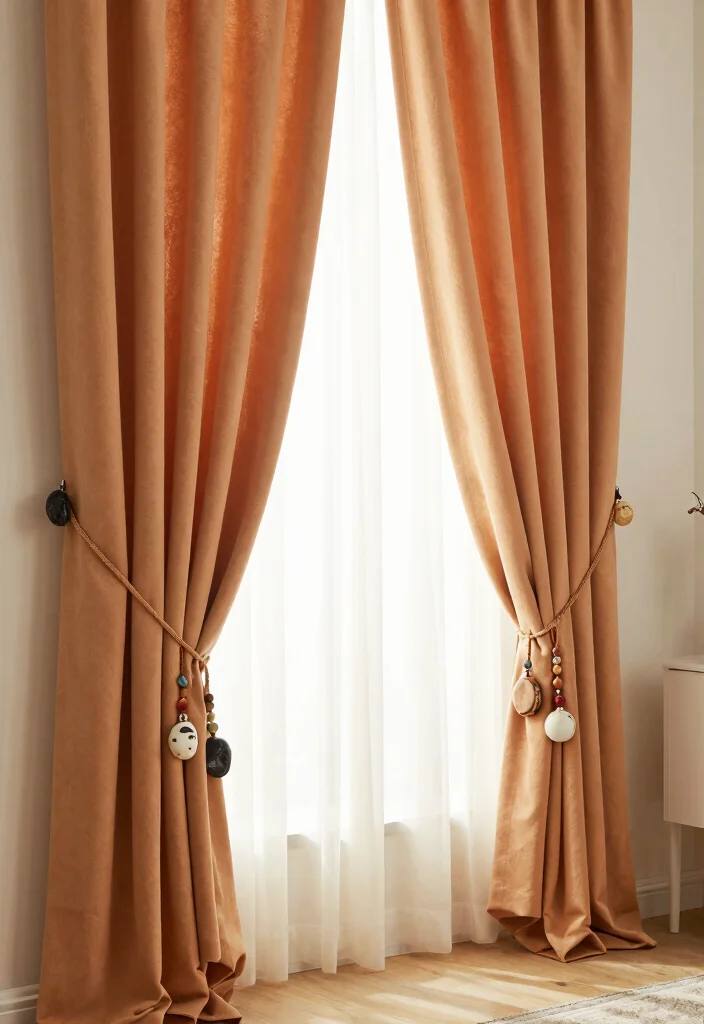 18 Ways to Hang Curtains Ideas That Look Creative 43 18 Ways to Hang Curtains Ideas That Look Creative - 13. Creative Curtain Weights 1