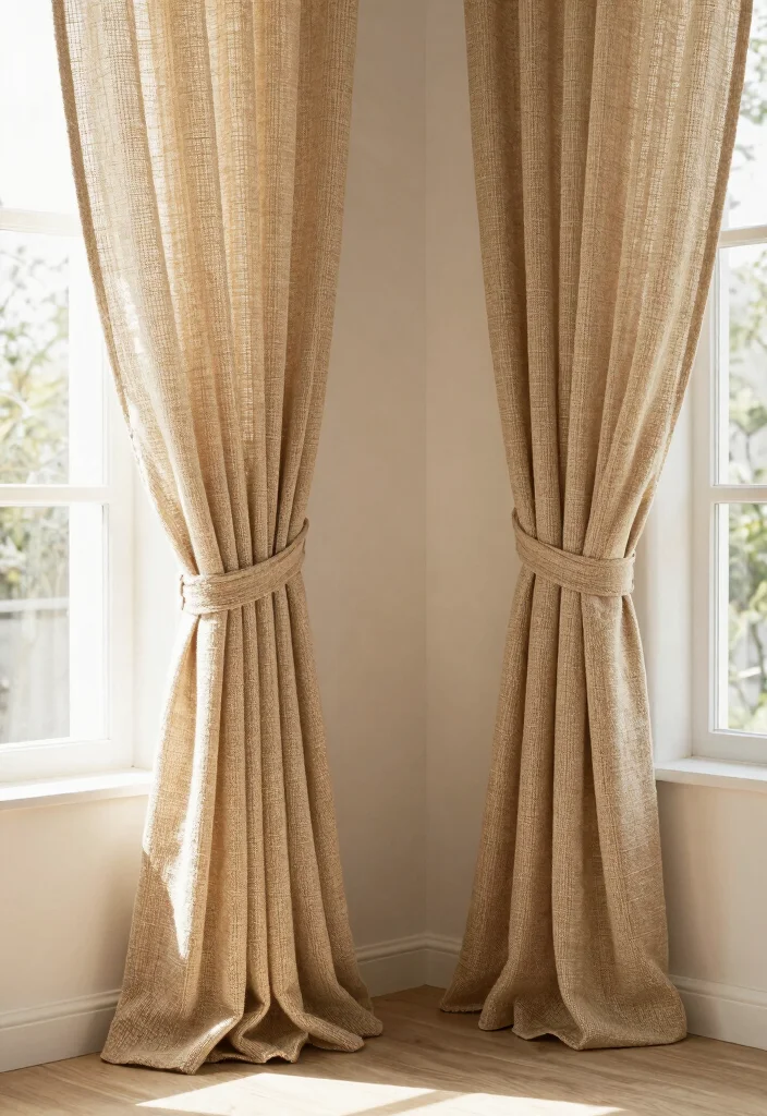 18 Ways to Hang Curtains Ideas That Look Creative 29 18 Ways to Hang Curtains Ideas That Look Creative - 9. Natural Fiber Curtain Ties 1