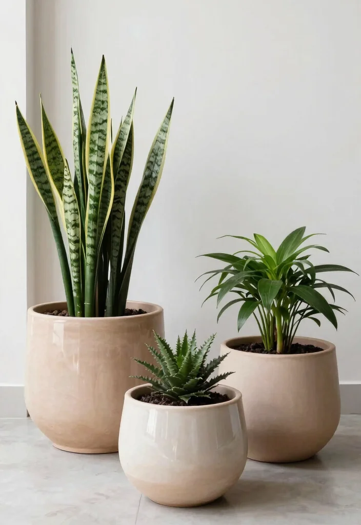 12 Clay Flower Pot Ideas That Drain Well and Don't Crack - 2. Modern Minimalism: Sleek and Chic 1