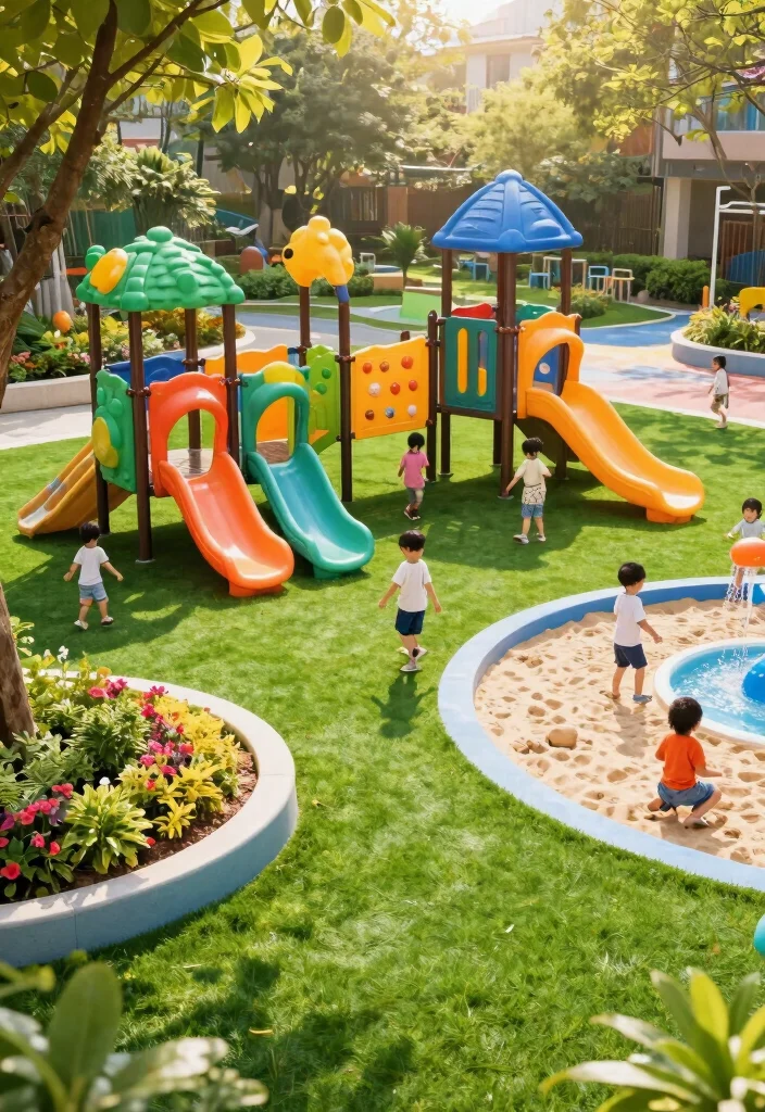 12 Fake Grass Backyard Ideas That Look Real and Stay Green - 10. Children’s Adventure Area 1