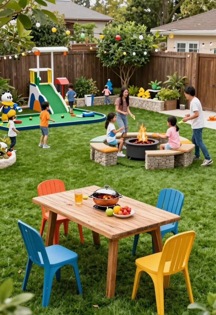 12 Fake Grass Backyard Ideas That Look Real and Stay Green - 2. Family-Friendly Fun Zone 1