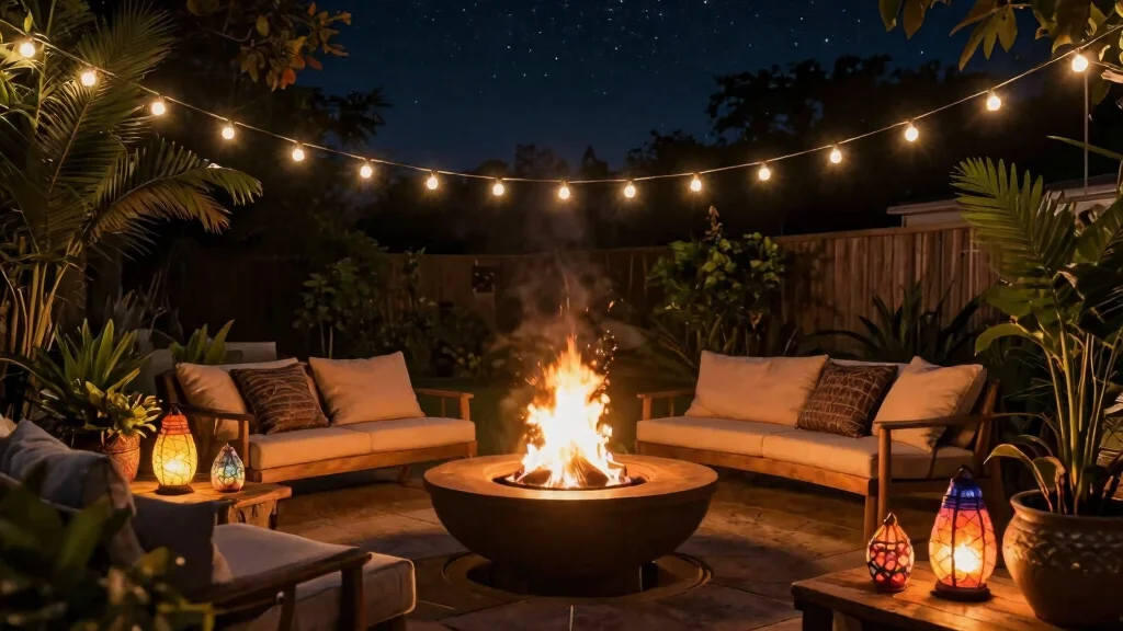 12 Fire Pit Lighting Ideas That Stay Lit After Dark
