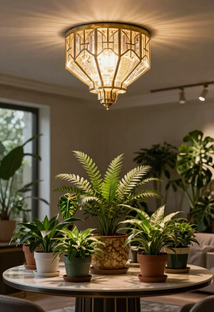 12 Modern Flush Mount Ceiling Light Ideas for Low Ceiling Rooms - 6. Art Deco Flush Mount Lights 1