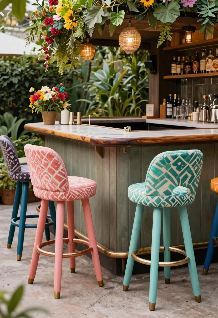 12 Outdoor Bar Stools That Don't Rust or Fade - 11. Customizable Bar Stools: Personal Touches 1