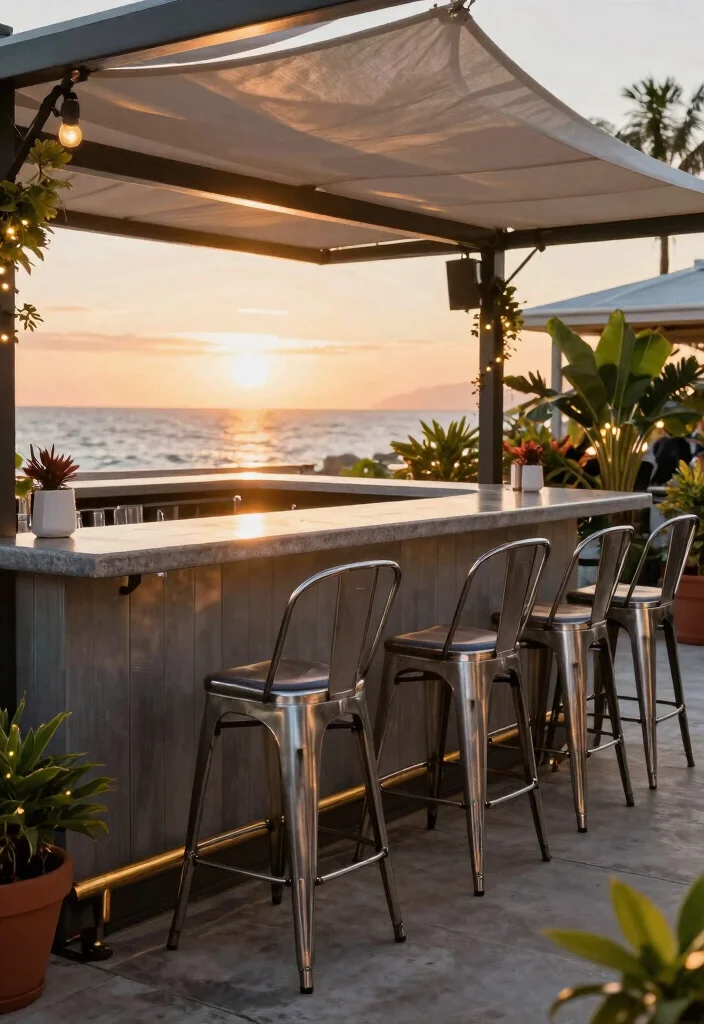 12 Outdoor Bar Stools That Don't Rust or Fade - 2. Aluminum Bar Stools: Lightweight Champions 1