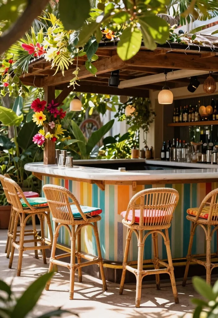 12 Outdoor Bar Stools That Don't Rust or Fade - 6. Rattan Bar Stools: Versatile and Trendy 1