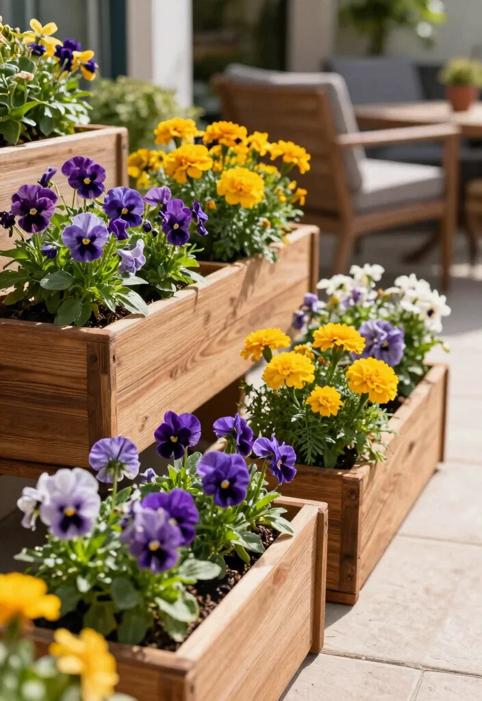 12 Outdoor Flower Stand Ideas That Display Plants at Every Height - 10. DIY Flower Boxes 1
