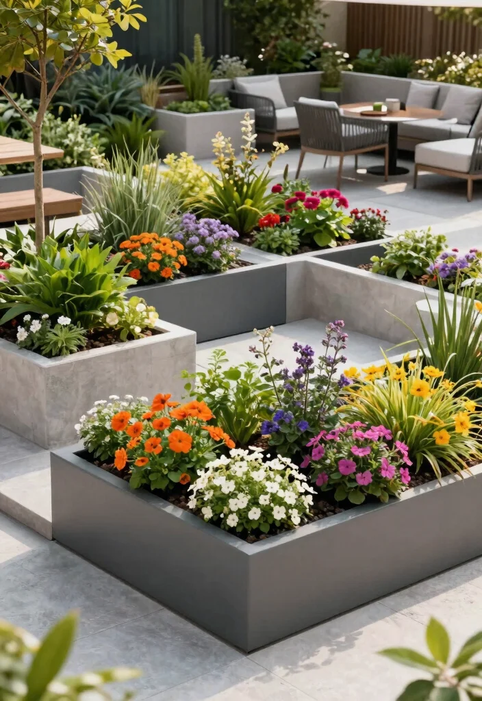 12 Outdoor Flower Stand Ideas That Display Plants at Every Height - 12. Modular Garden Systems 1