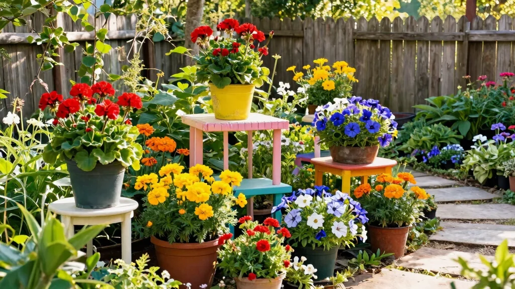 12 Outdoor Flower Stand Ideas That Display Plants at Every Height