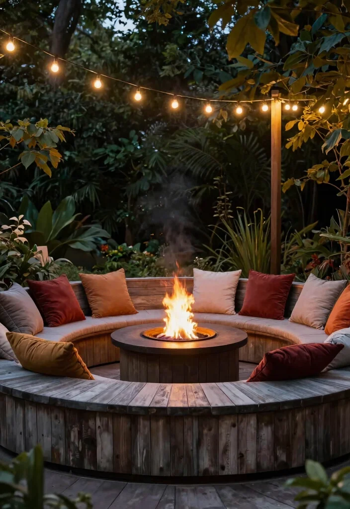 12 Outdoor Lounge Furniture Ideas That Handle Rain and Sun - 12. Fire Pit Seating 1