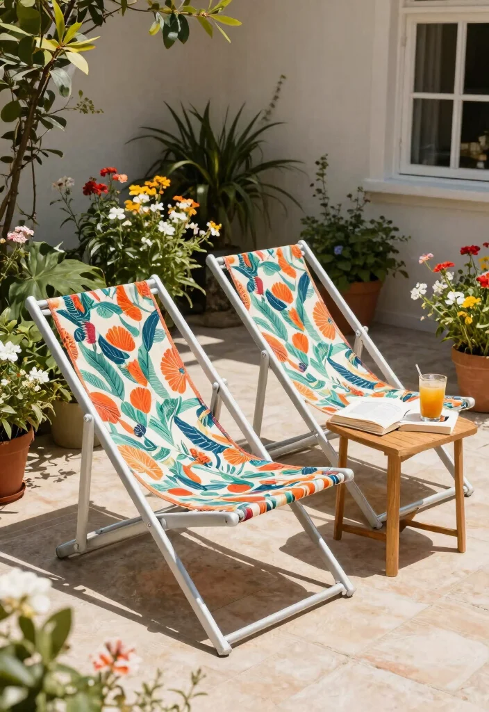 12 Outdoor Lounge Furniture Ideas That Handle Rain and Sun - 3. Foldable Lounge Chairs 1