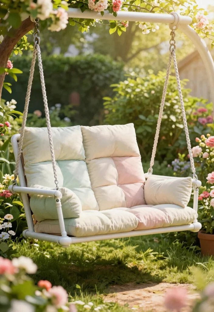 12 Outdoor Lounge Furniture Ideas That Handle Rain and Sun - 4. Swinging Garden Loungers 1