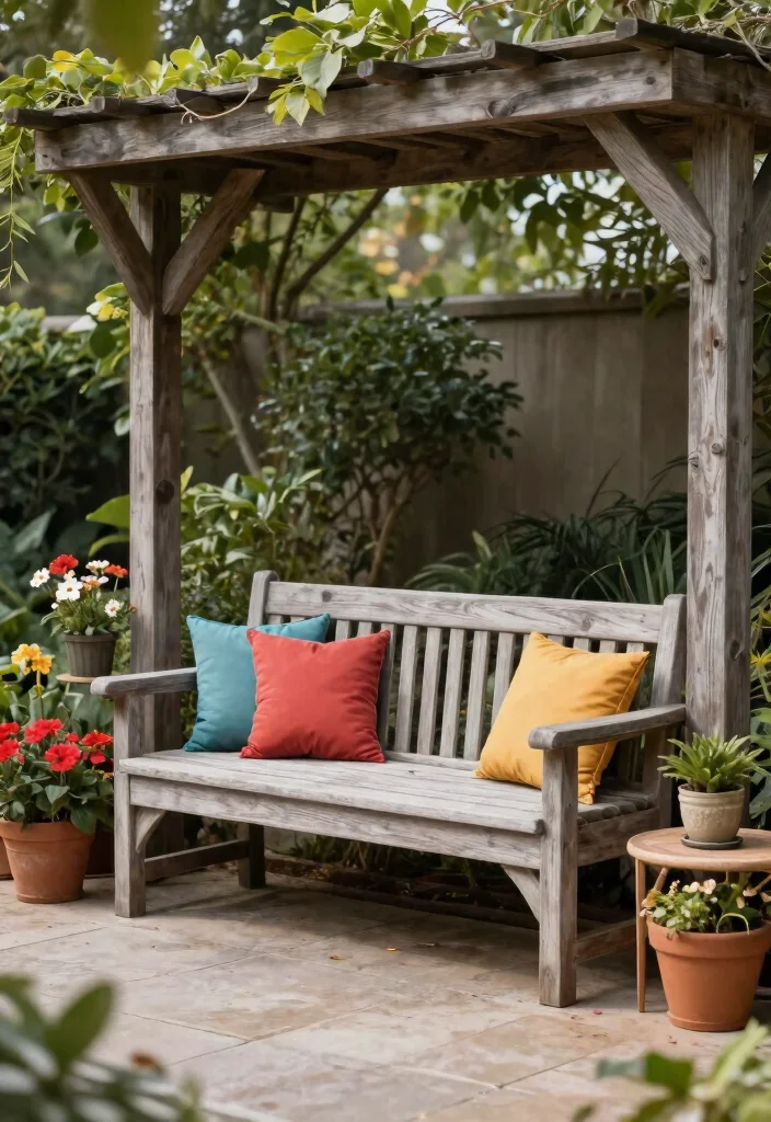 12 Outdoor Lounge Furniture Ideas That Handle Rain and Sun - 5. Stylish Outdoor Benches 1