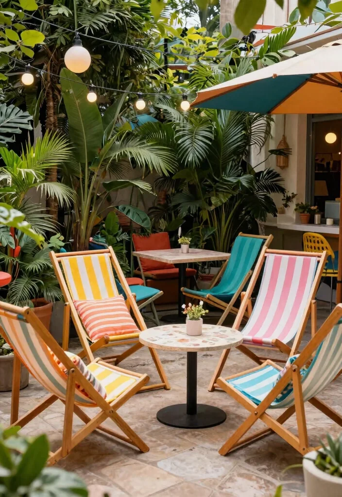 12 Outdoor Lounge Furniture Ideas That Handle Rain and Sun - 7. Retro-Inspired Lounge Chairs 1