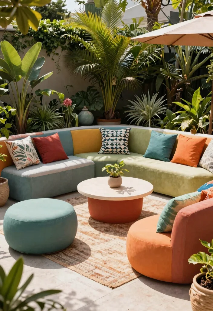 12 Outdoor Lounge Furniture Ideas That Handle Rain and Sun - 9. Modular Seating Arrangements 1