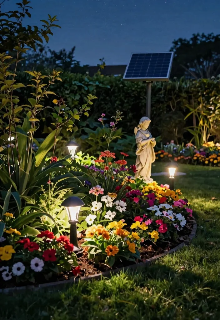 12 Outdoor Solar Lights That Stay Bright All Night on One Charge - 2. Eco-Friendly Garden Spotlights for Landscape Illumination 1