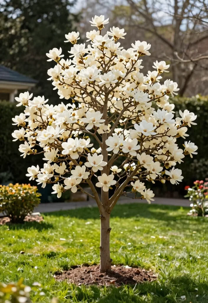 12 Small Trees for Front Yards That Don't Outgrow the Space - 6. Small Magnolia Tree 1