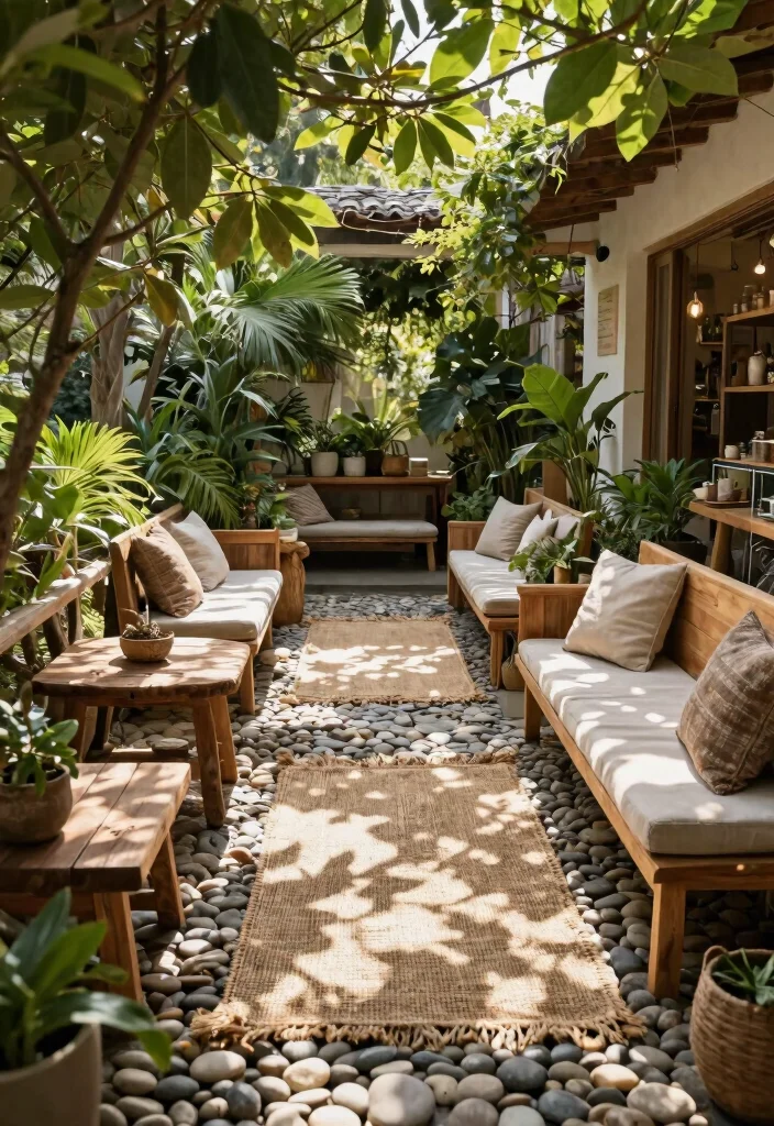 12 Space-Saving Outdoor Bodega Ideas for Your Patio - 11. Incorporating Natural Elements 1