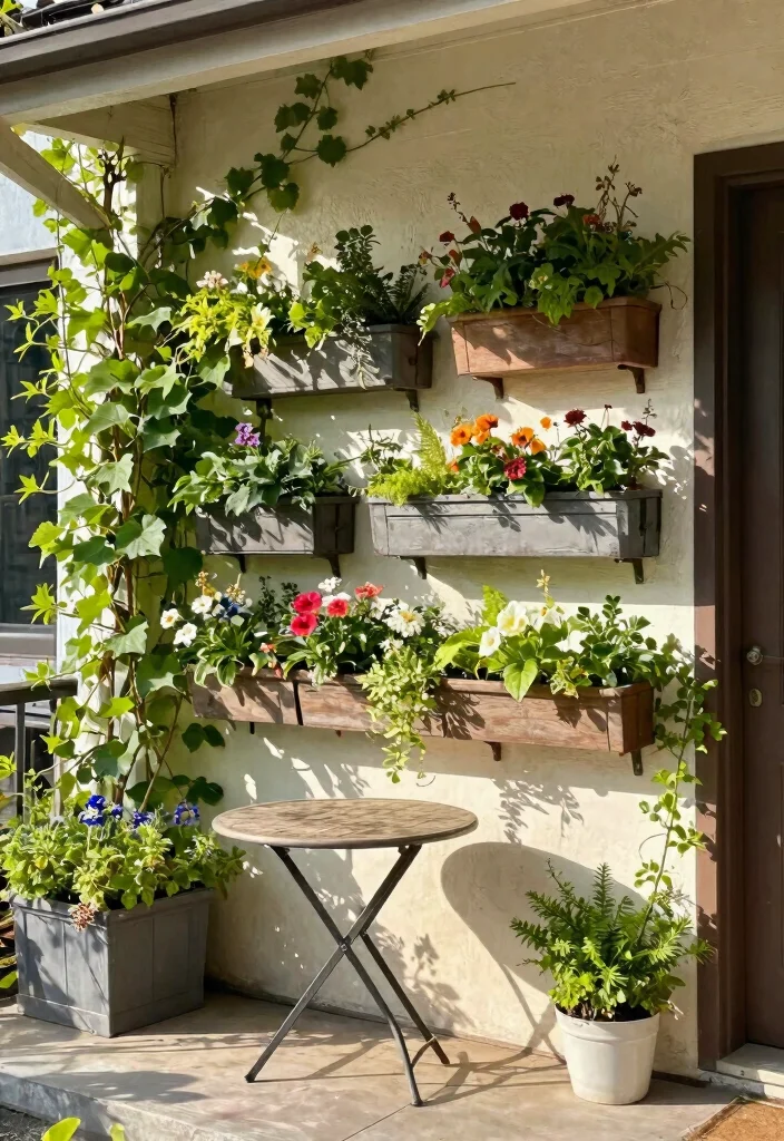 12 Spring Front Porch Ideas That Transition Easily From Winter - 11. Embrace Vertical Gardening 1
