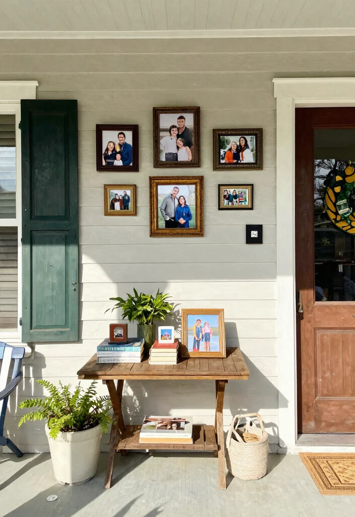 12 Spring Front Porch Ideas That Transition Easily From Winter - 12. Personalized Touches 1