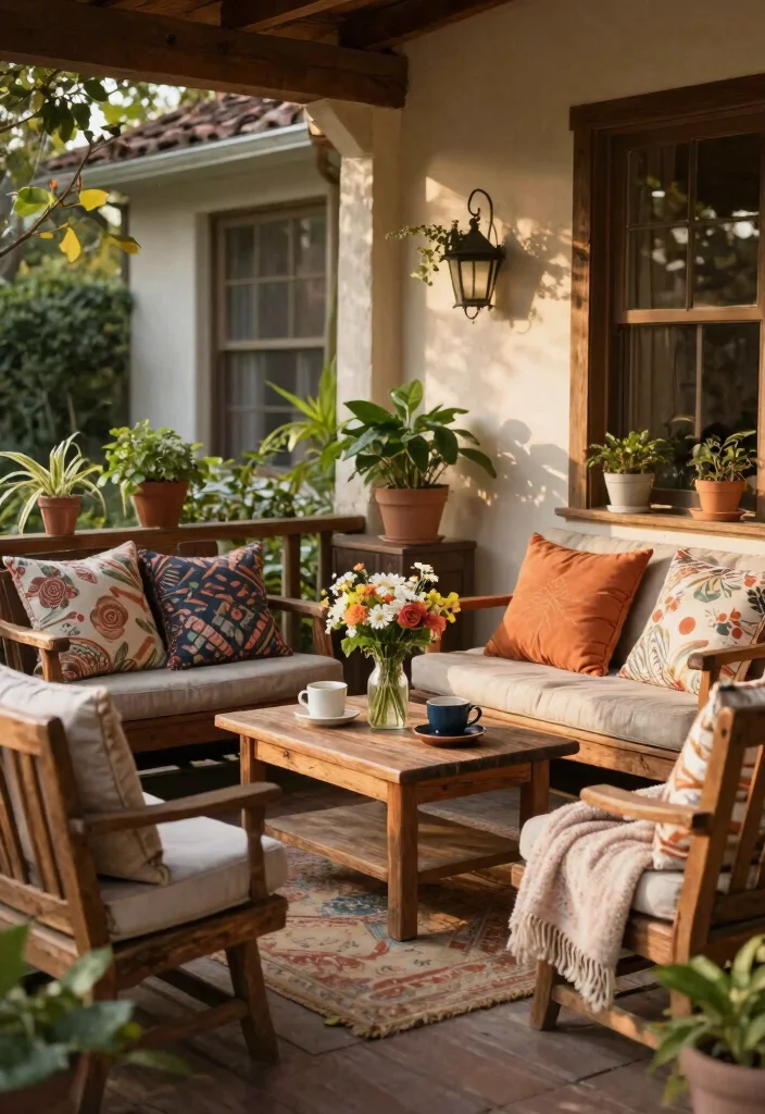 12 Spring Front Porch Ideas That Transition Easily From Winter - 3. Create Cozy Seating Nooks 1