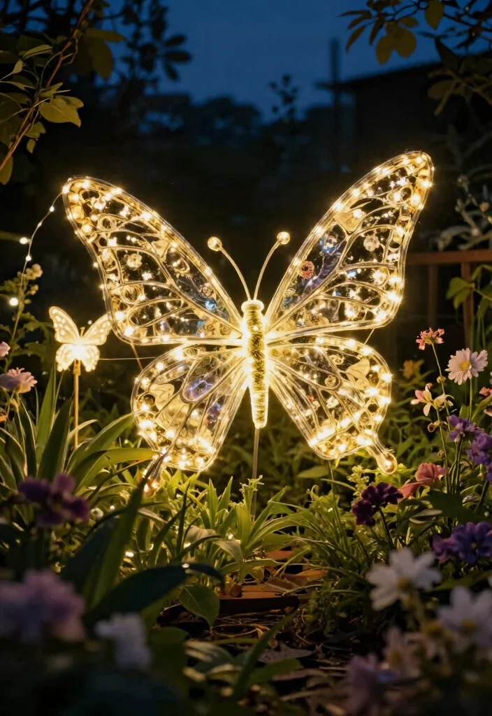 14 Backyard String Lights That Stay Up Without Drilling - 13. Artistic Solar String Lights 1