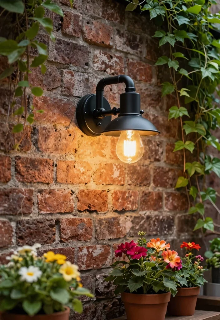 14 Farmhouse Wall Sconces That Work Without Hardwiring - 3. Industrial Pipe Sconce 1