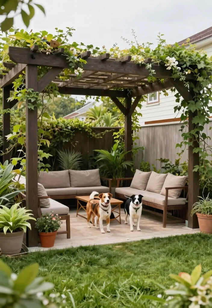 14 Outdoor Dog Runs That Give Your Pup Room Without Digging Up Grass - 13. Shade Structures: Comfort in the Heat 1