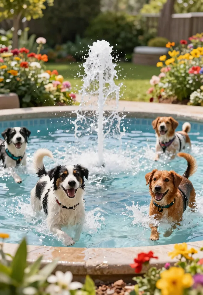 14 Outdoor Dog Runs That Give Your Pup Room Without Digging Up Grass - 14. Water Features: Splash of Joy 1