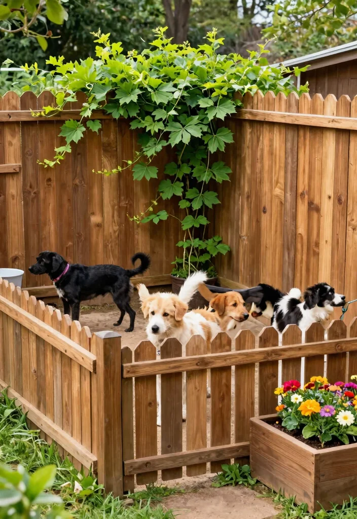 14 Outdoor Dog Runs That Give Your Pup Room Without Digging Up Grass - 3. Wooden Fencing: Rustic Elegance 1