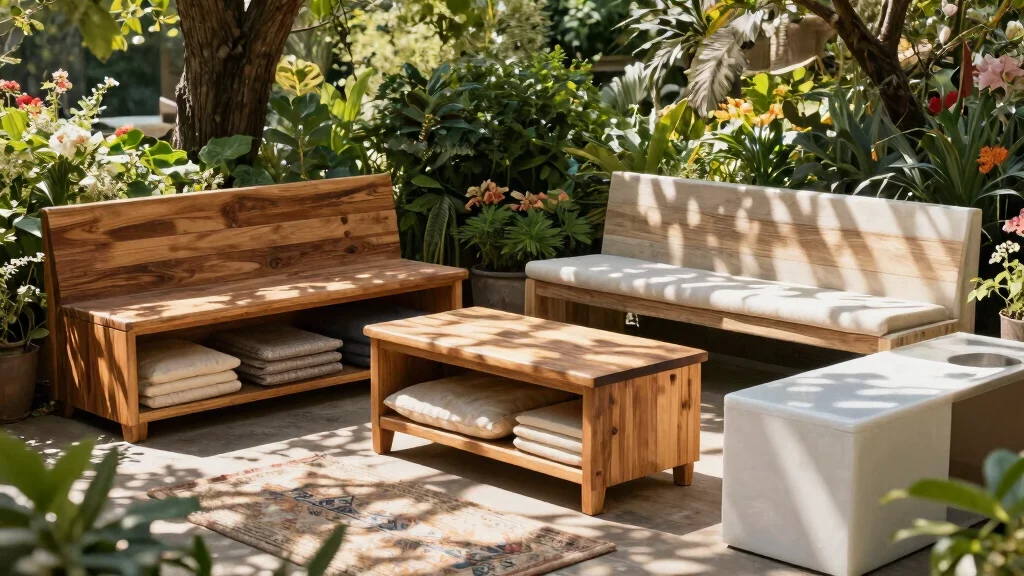 14 Outdoor Storage Bench Ideas That Keep Cushions Dry and Organized
