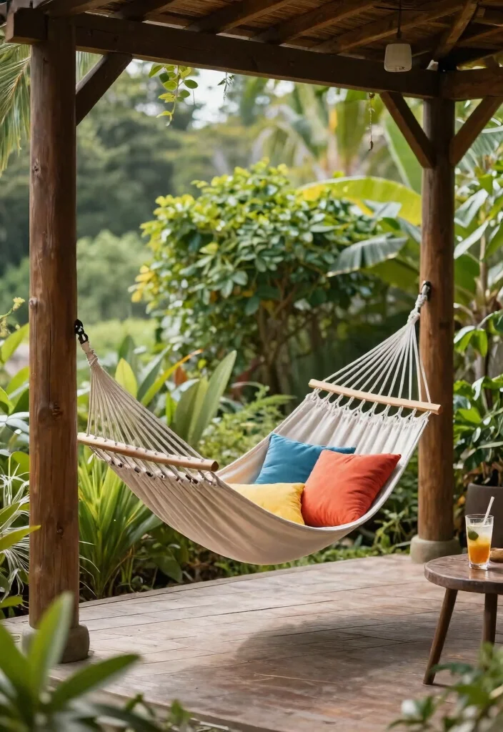 14 Pergola Decor Ideas That Add Shade Without Full Walls - 6. Dreamy Hammocks 1