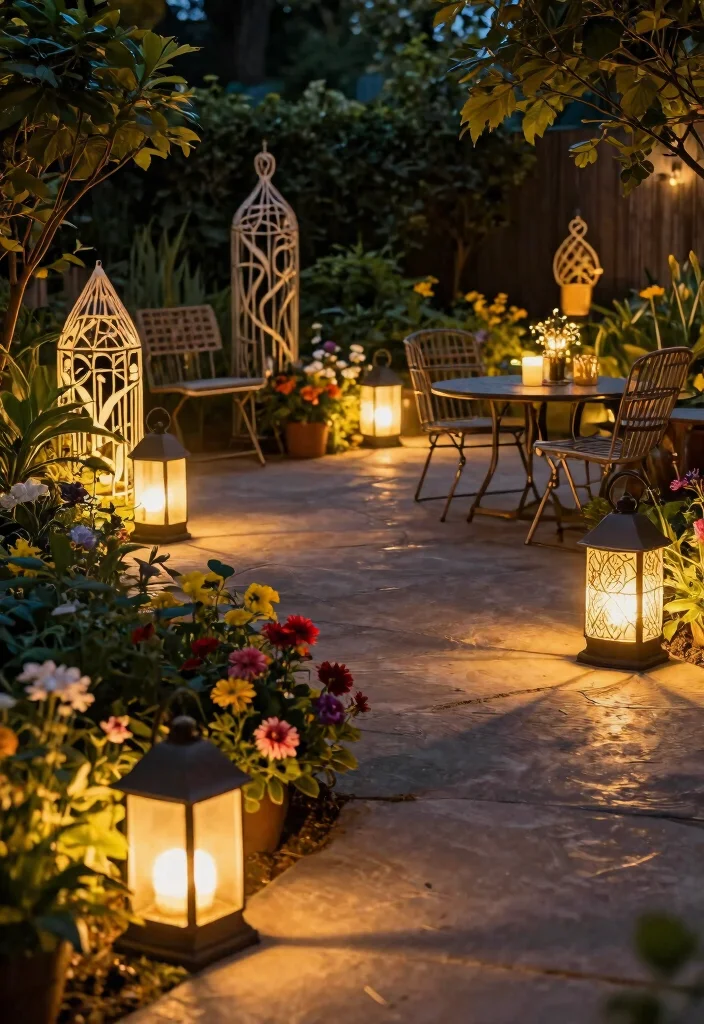 14 Sculptural Metal Patio Art That Resists Rust and Weather - 13. Innovative Outdoor Lighting 1